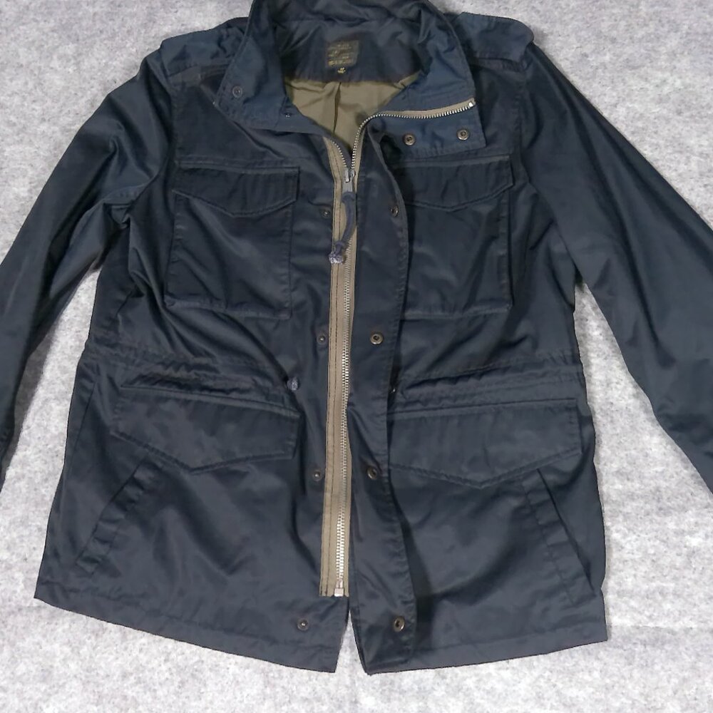 Lucky Brand Type L-54C Field Jacket Men Medium Navy Blue Military M65 Style Coat - Picture 4 of 12